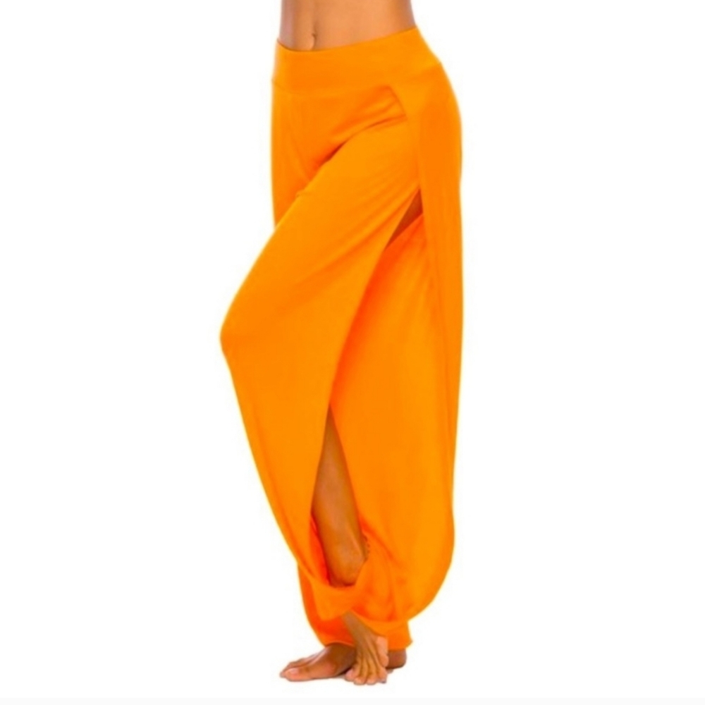 NWOT, Side Slit Harlem Pants
